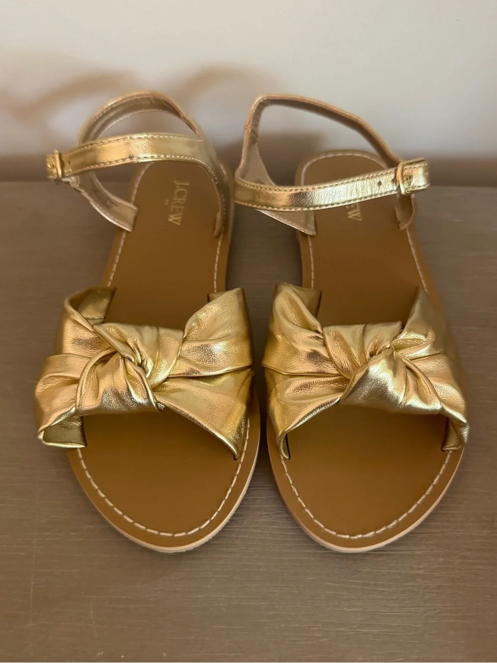 JCrew and The Children's Place Gold Girls' Knot & Strappy Sandals